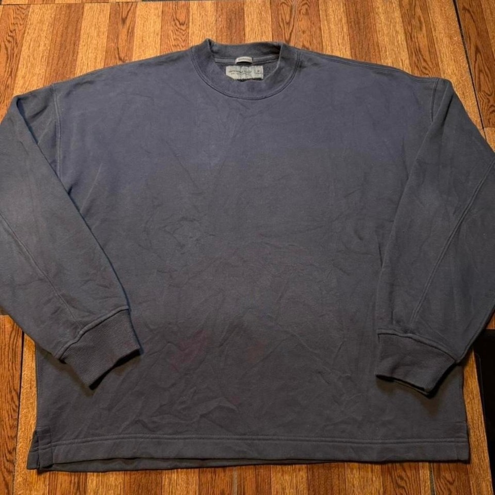 Abercrombie&Fitch Blue A&F Fleece Oversized‎ Crew Sweatshirt Medium